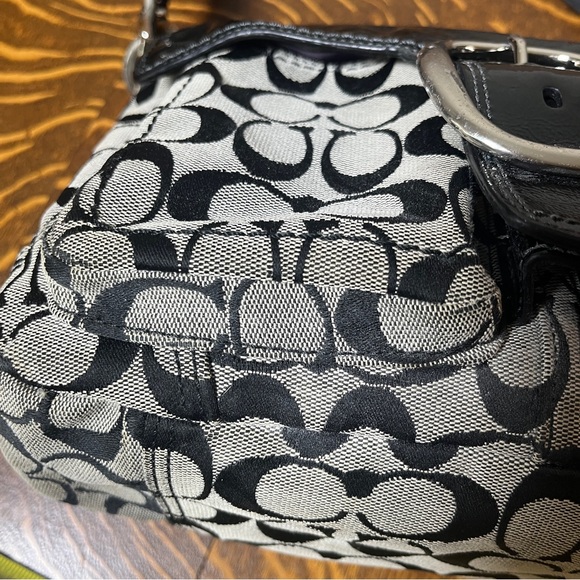 Coach Bleeker Black and Gray Signature C Hobo Bag - Picture 4 of 11